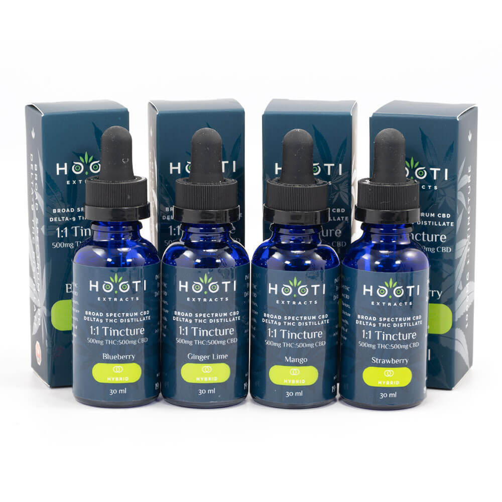 Hooti Extracts — 1000mg 1:1 Hybrid Tinctures