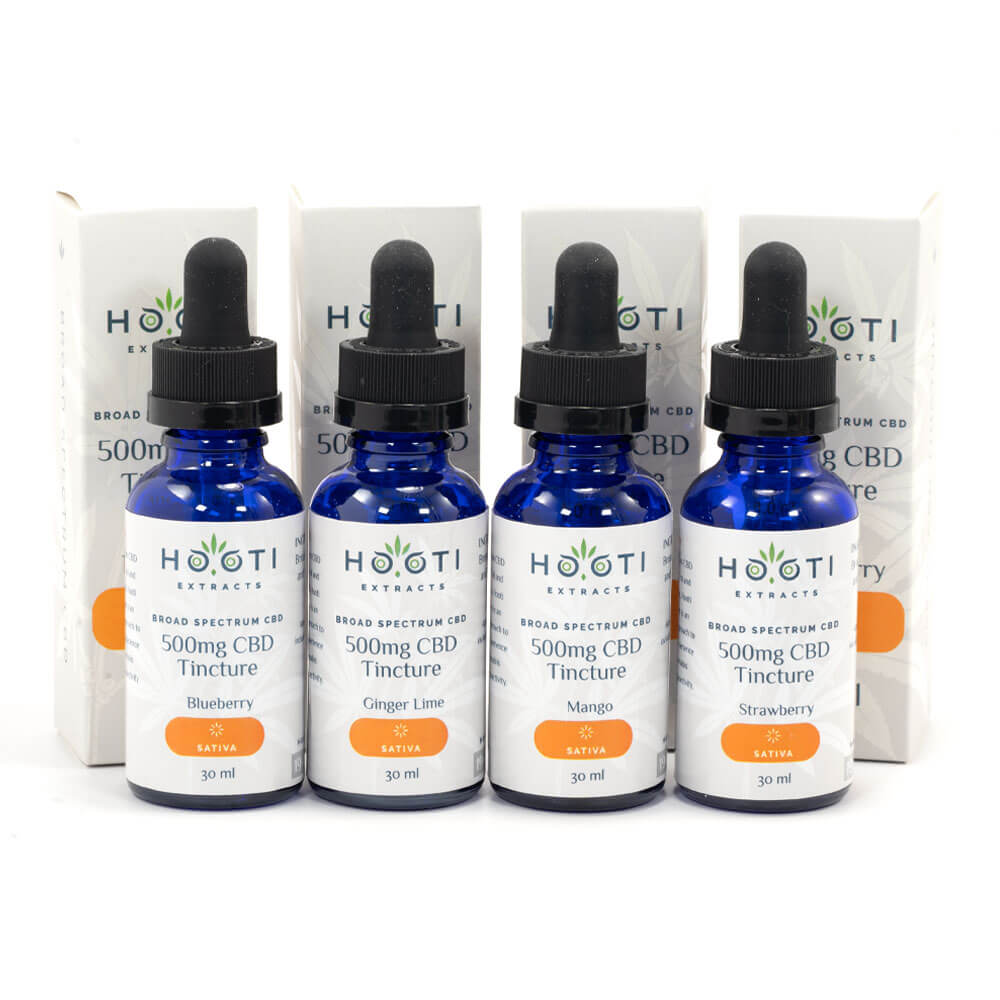 Hooti Extracts — 500mg Sativa CBD Tinctures
