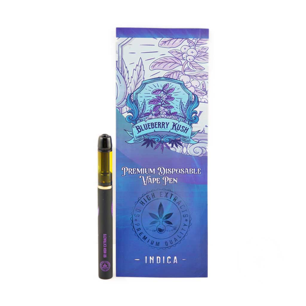 So High Extracts Disposable Pen — Blueberry Kush 1ML (Indica)