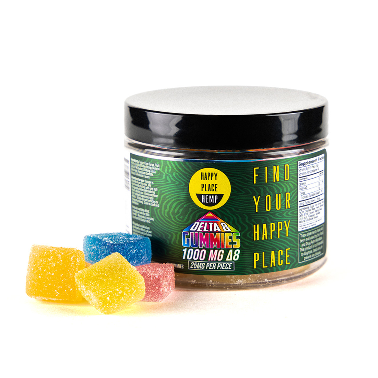 Happy Place Hemp ‘ Delta 8 Gummies ‘ 40 Gummies